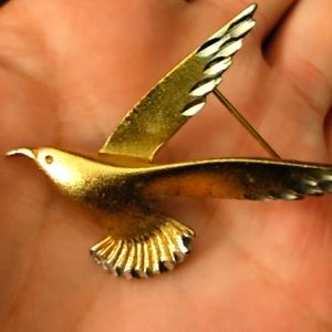 Bird Brooch by Pewter